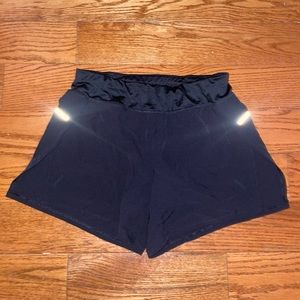 Black athletic shorts